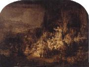 Rembrandt, St.John the Baptist Preaching